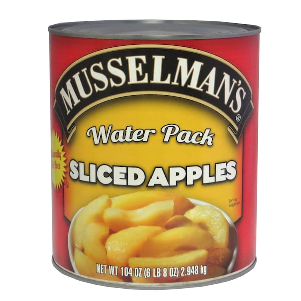 Musselman's Water Pack Sliced Apples 104 Oz., PK6